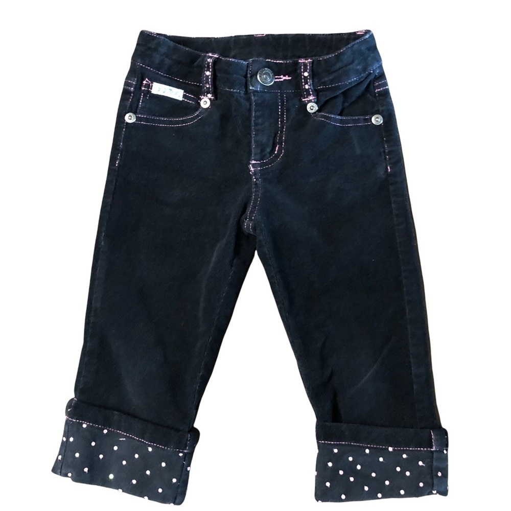 THE ENGLISH ROSES - GIRLS CUTE BLACK CORDUROY PANTS SIZE 4T